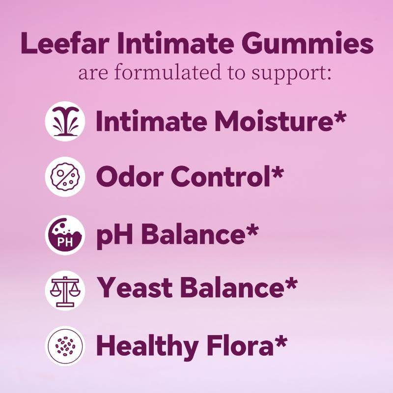 LEEFAR Her Juicy Feminine Probiotics Gummies- All in One Solution with Slippery Elm and Prebiotics&Lactobacillus Probiotic Blend for Women’S Ph Balance and Dryness - Hawaiian Pineapple Gummies 60 Count Probiotics Women