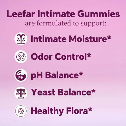 LEEFAR Her Juicy Feminine Probiotics Gummies- All in One Solution with Slippery Elm and Prebiotics&Lactobacillus Probiotic Blend for Women’S Ph Balance and Dryness - Hawaiian Pineapple Gummies 60 Count Probiotics Women