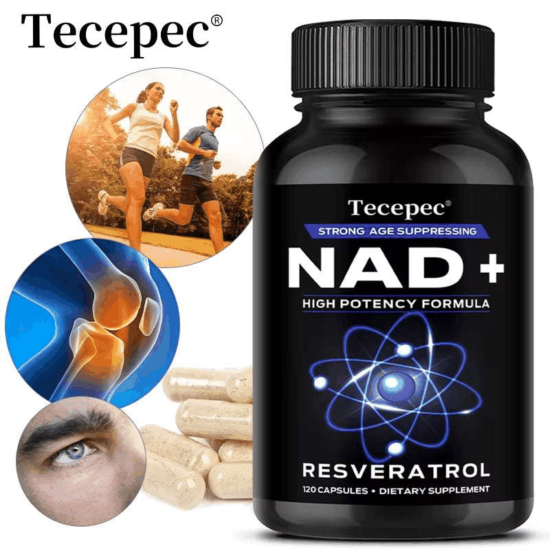 NAD+ Complex promoting cell, muscle, brain, vision, and heart health with resveratrol and betaine benefits