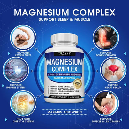 Magnesium Complex 8 Essential Magnesium Supplement 1000Mg